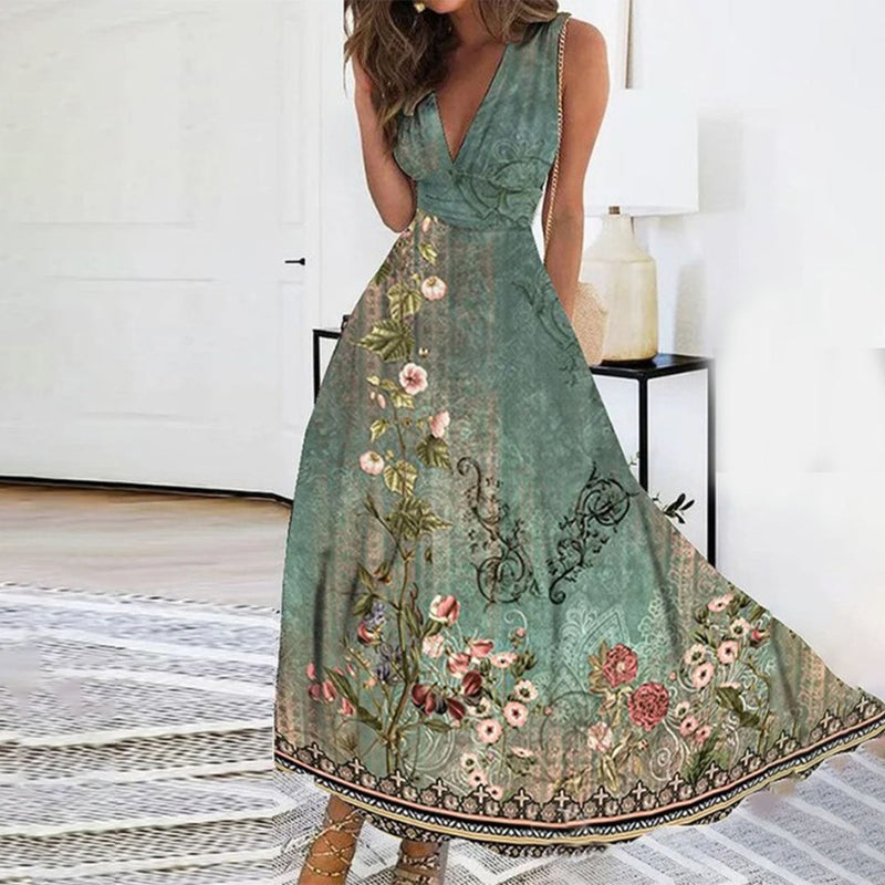Elegantes Blumenkleid für stilvolle Sommerveranstaltungen