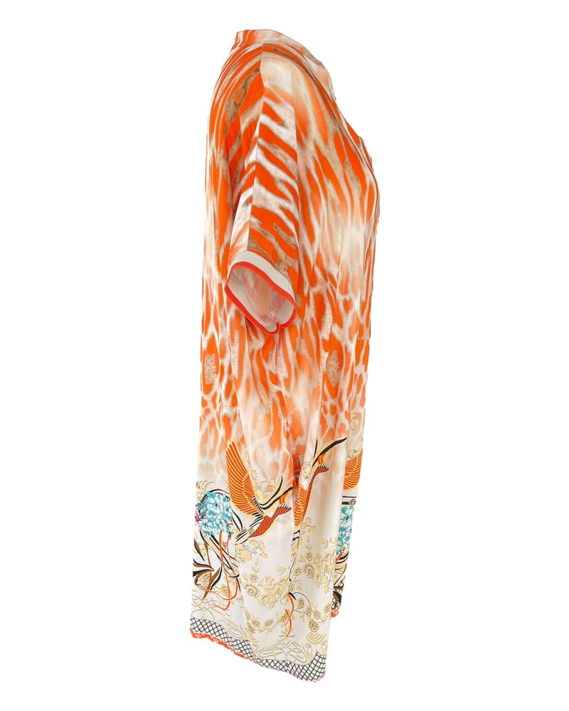 Elegantes Asia Orange Shirt für Kinder