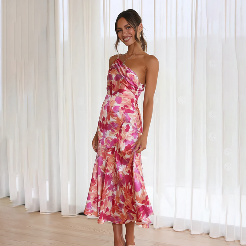 Elegantes Blütenblatt Sommerkleid für besondere Anlässe