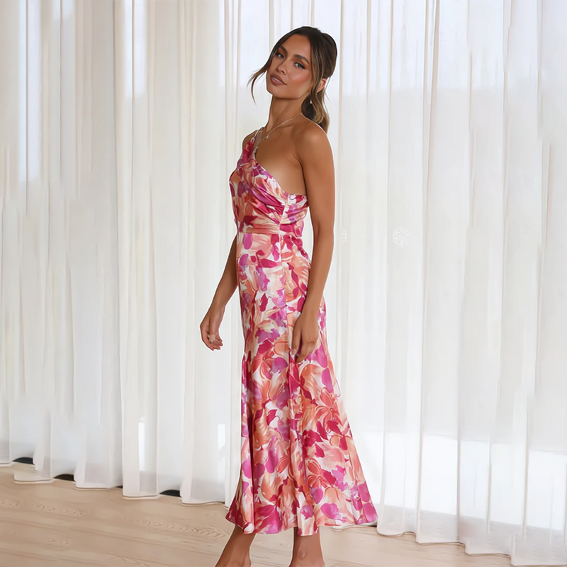 Elegantes Blütenblatt Sommerkleid für besondere Anlässe