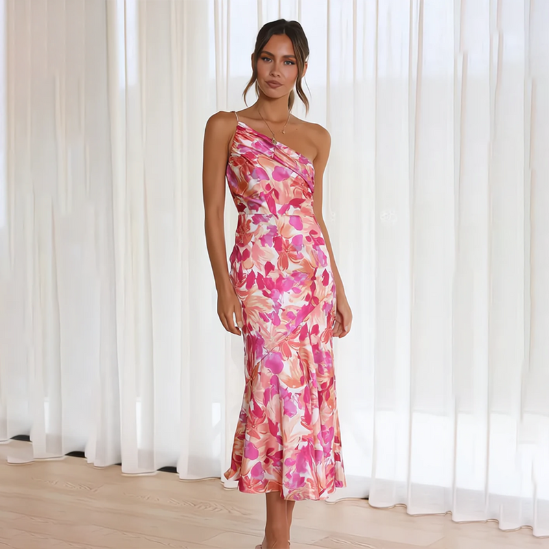 Elegantes Blütenblatt Sommerkleid für besondere Anlässe
