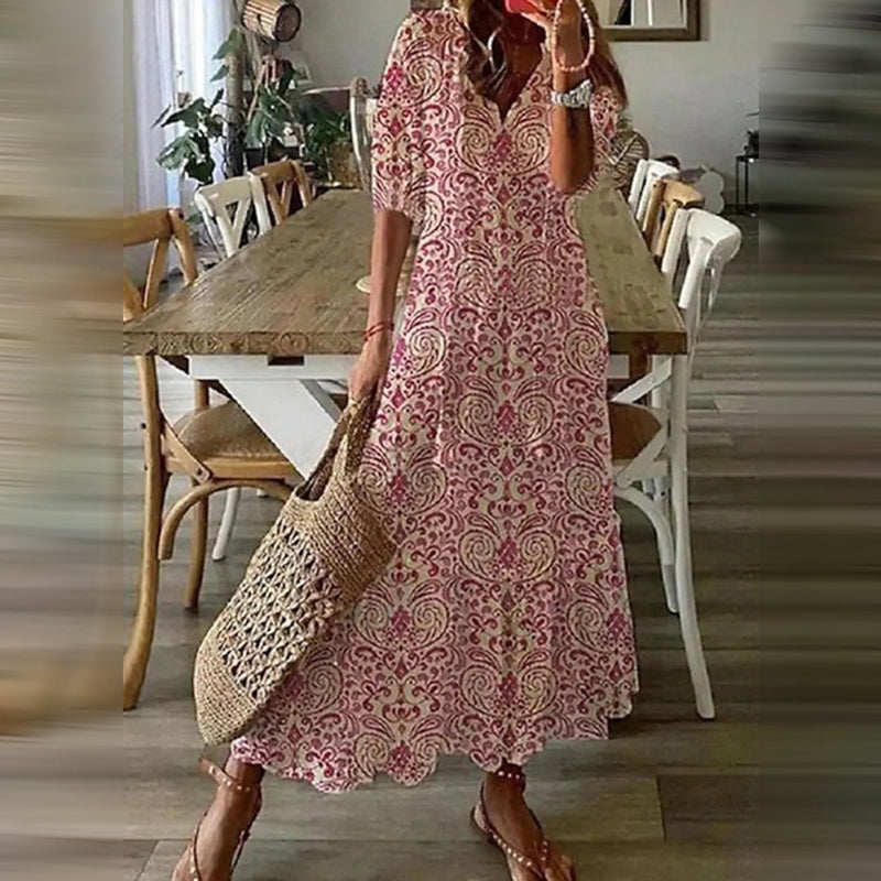 Elegantes Boho Maxi-Kleid für stilvolle Sommertage