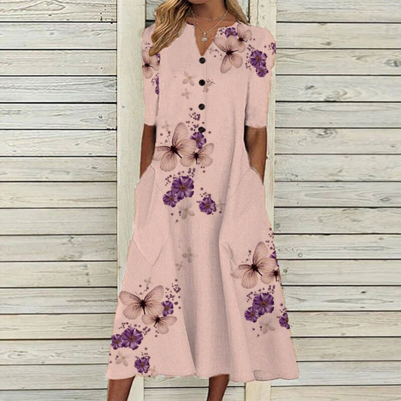 Elegantes Blumen-Kleid für Komfort und Stil