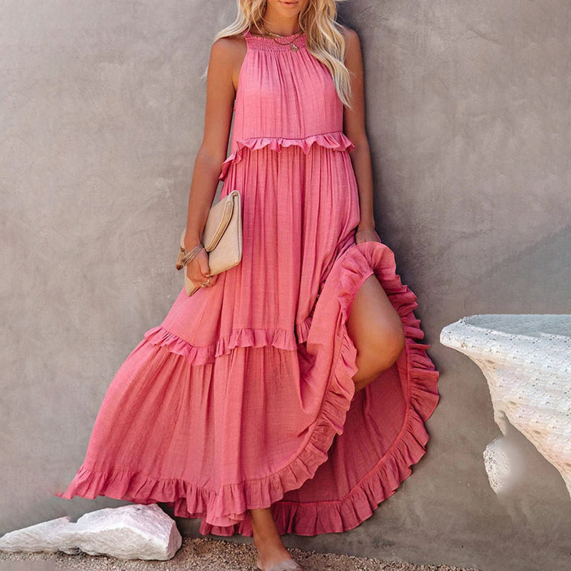 Elegante lange Kleid für jeden Anlass und Komfort