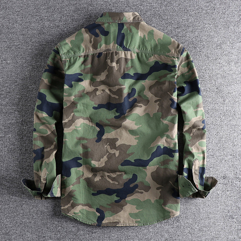 AUBERT - Herren Camouflage Hemden
