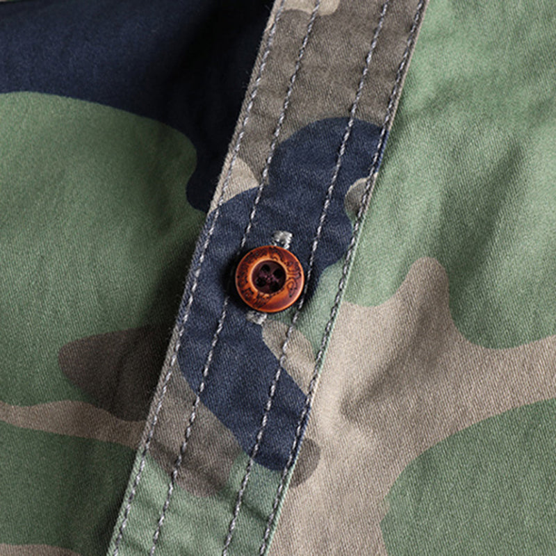 AUBERT - Herren Camouflage Hemden