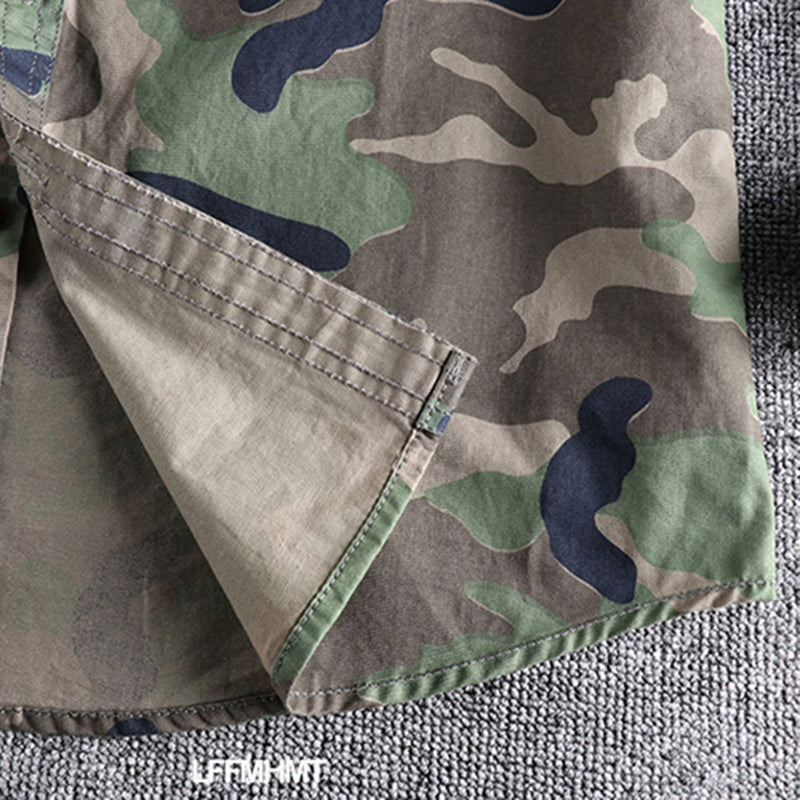 AUBERT - Herren Camouflage Hemden