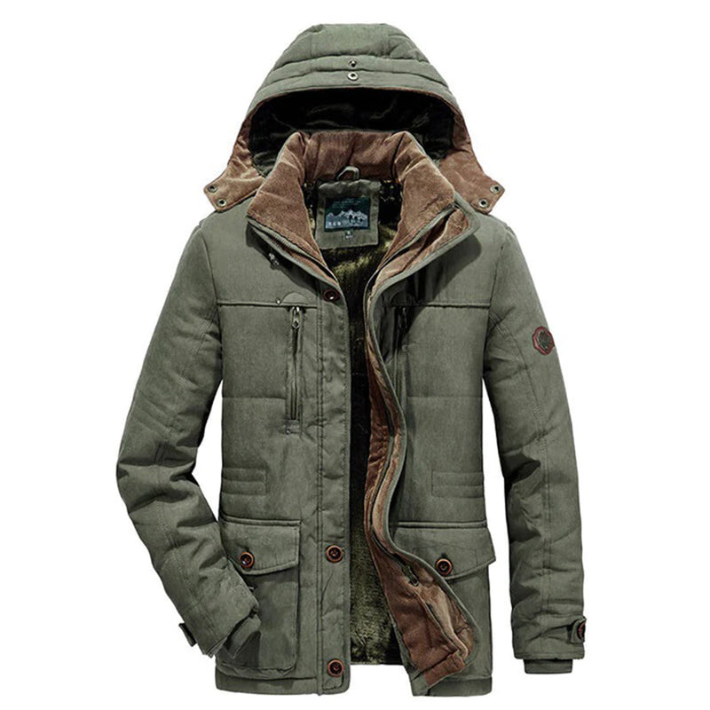 Warme Fleece-Winterjacke für Herren