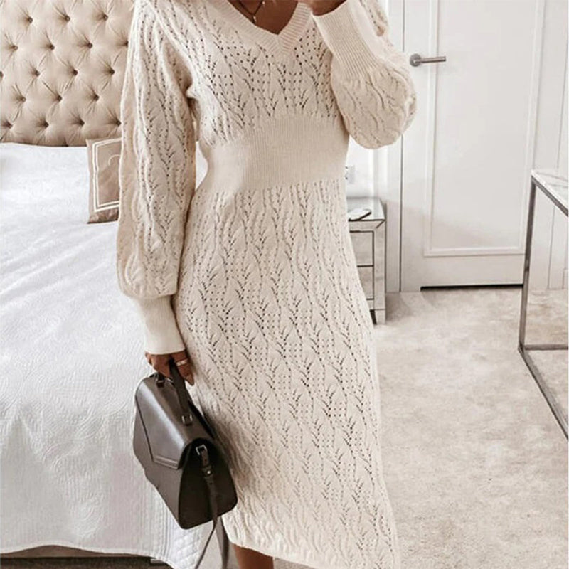 Eleganter Strickpullover mit bequemen langen Ärmeln
