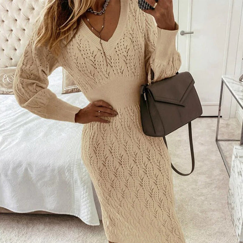 Eleganter Strickpullover mit bequemen langen Ärmeln