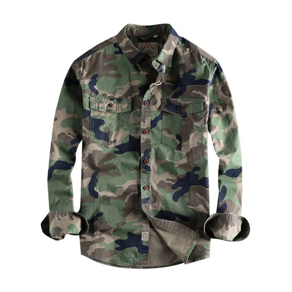 AUBERT - Herren Camouflage Hemden
