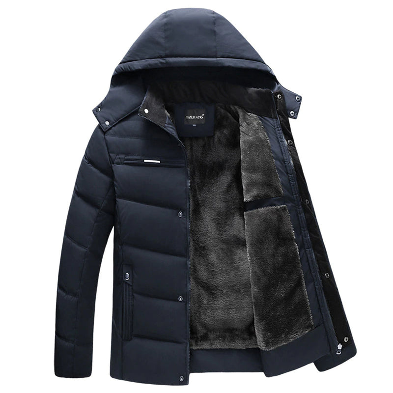 Elegante und warme Winterjacke
