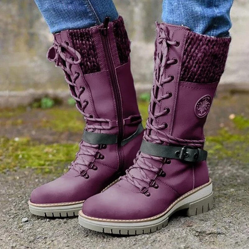 Elegante und bequeme lachsfarbene Stiefel für jeden Anlass