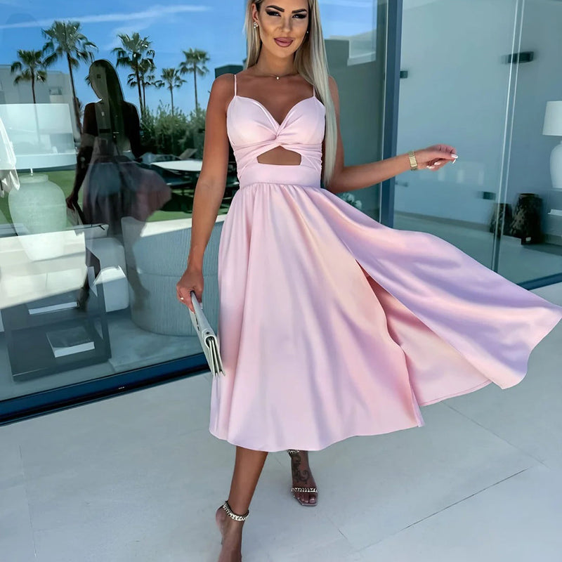 Elegantes Midi-Kleid für jeden Anlass mit Komfort