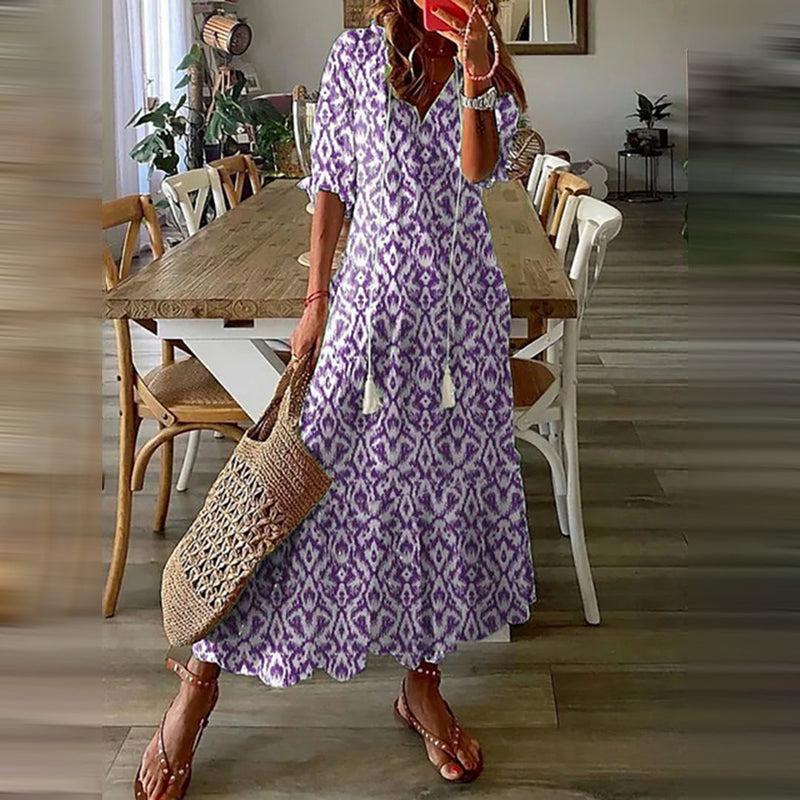 Elegantes Boho Maxi-Kleid für stilvolle Sommertage