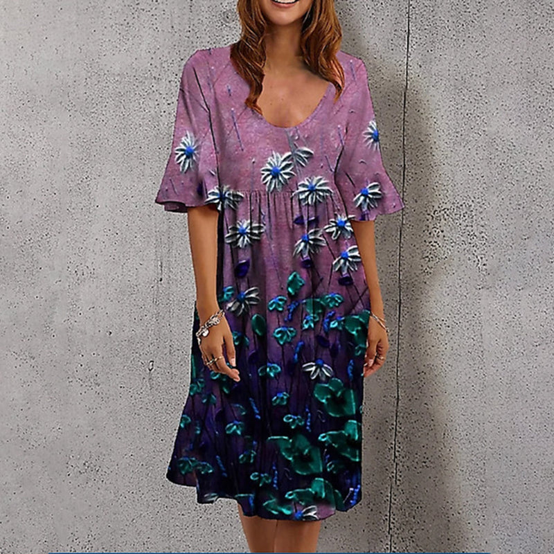 Elegante Blümchen Kleid für stilvolle Anlässe