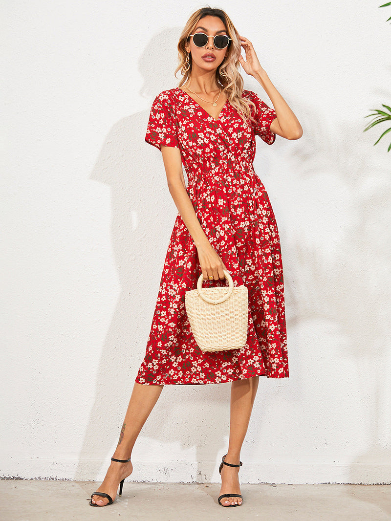 Kuscheliges Sommerkleid mit Blumendruck für dich