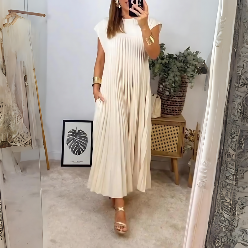 Seide - Ärmelloses elegantes Kleid