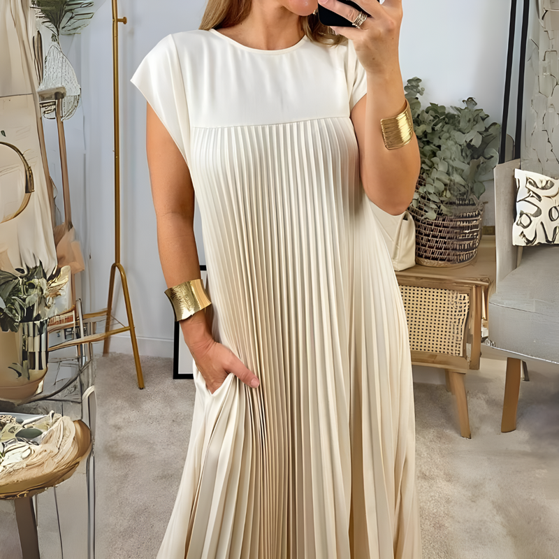 Seide - Ärmelloses elegantes Kleid