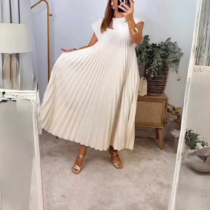 Seide - Ärmelloses elegantes Kleid