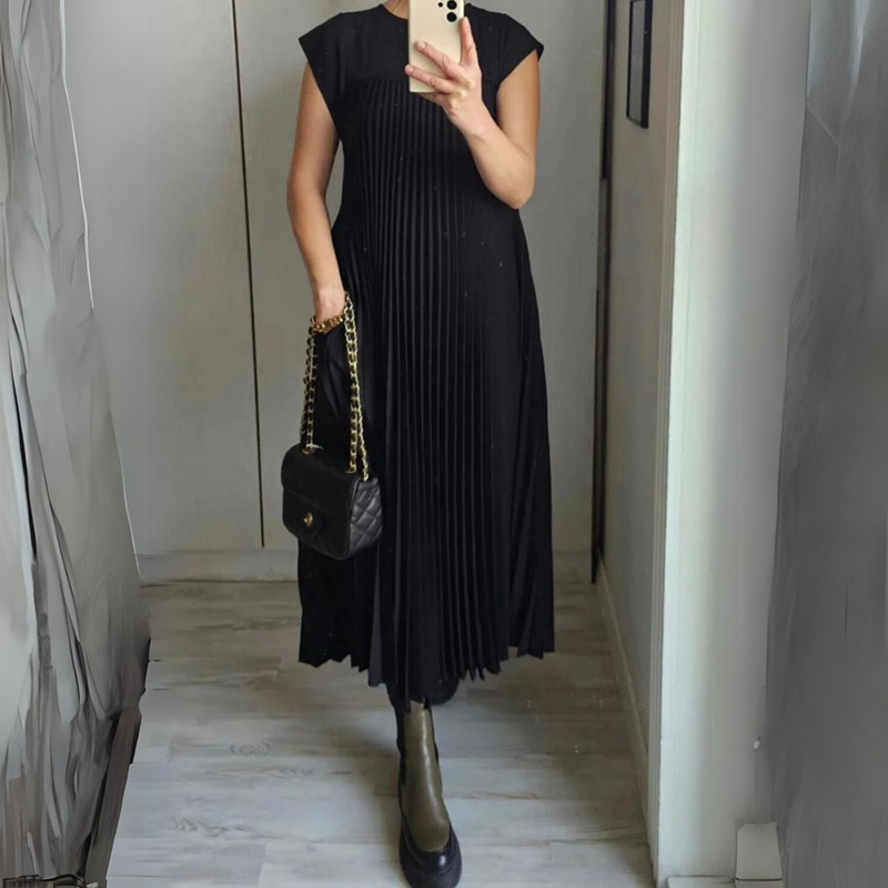 Seide - Ärmelloses elegantes Kleid