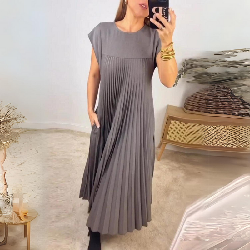 Seide - Ärmelloses elegantes Kleid