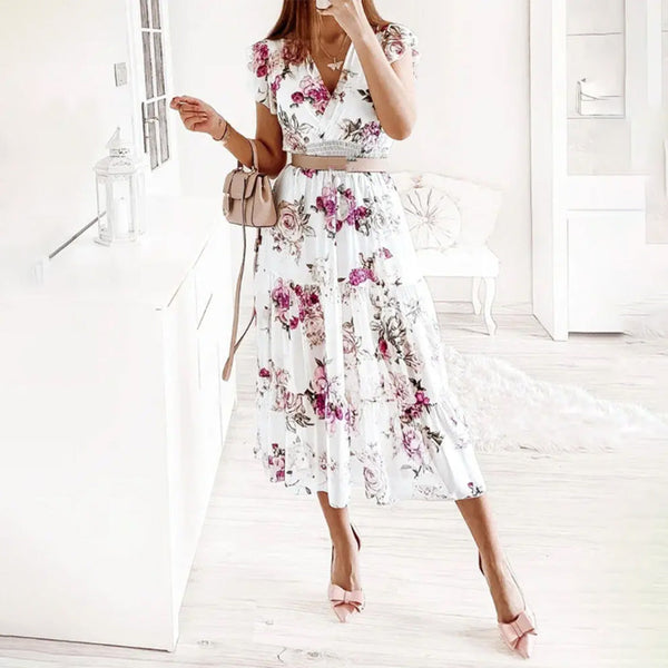 Elegante Midi Kleid für besondere Anlässe und Komfort