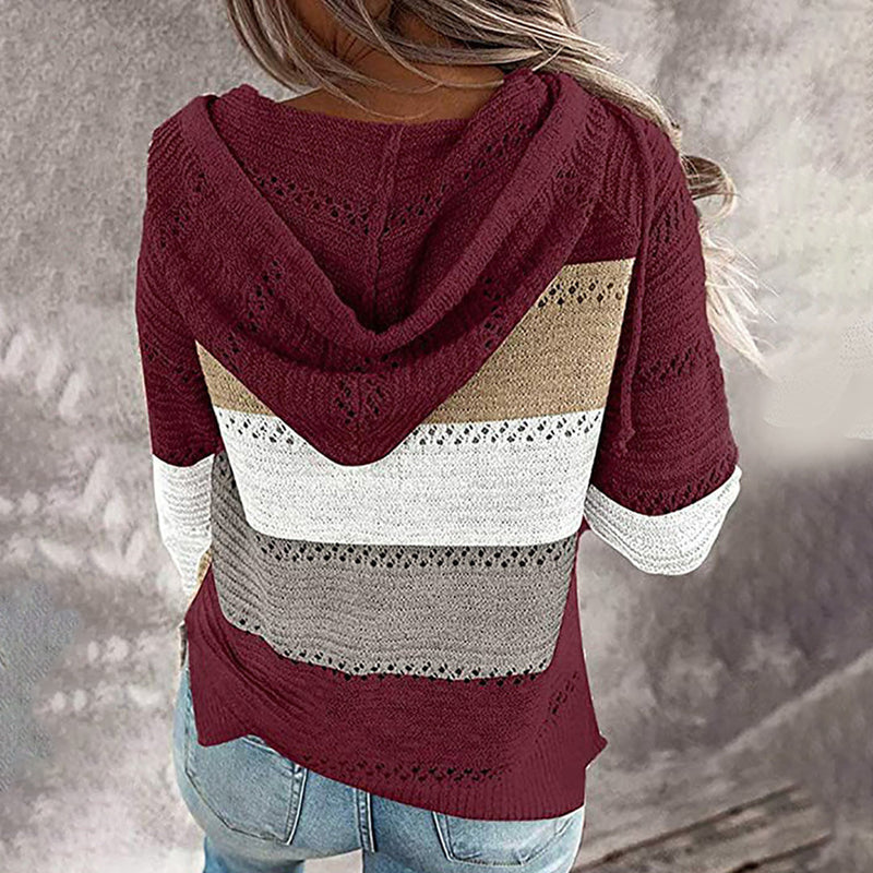 AVALYNN - Modischer Pullover mit V-Ausschnitt