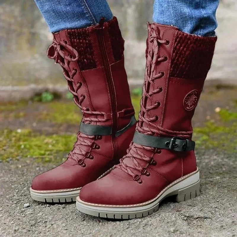 Elegante und bequeme lachsfarbene Stiefel für jeden Anlass