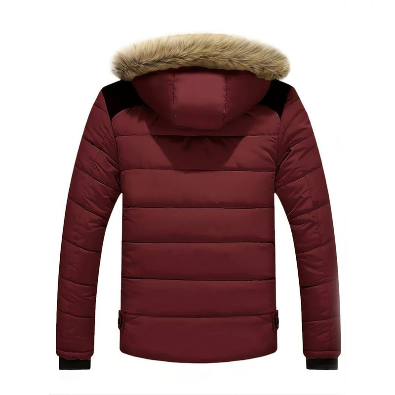 Wärmender Parka für Herren mit Kapuze