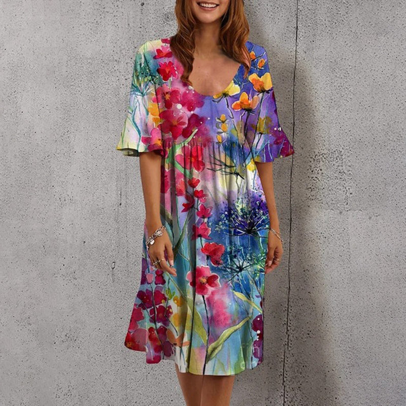 Elegante Blümchen Kleid für stilvolle Anlässe