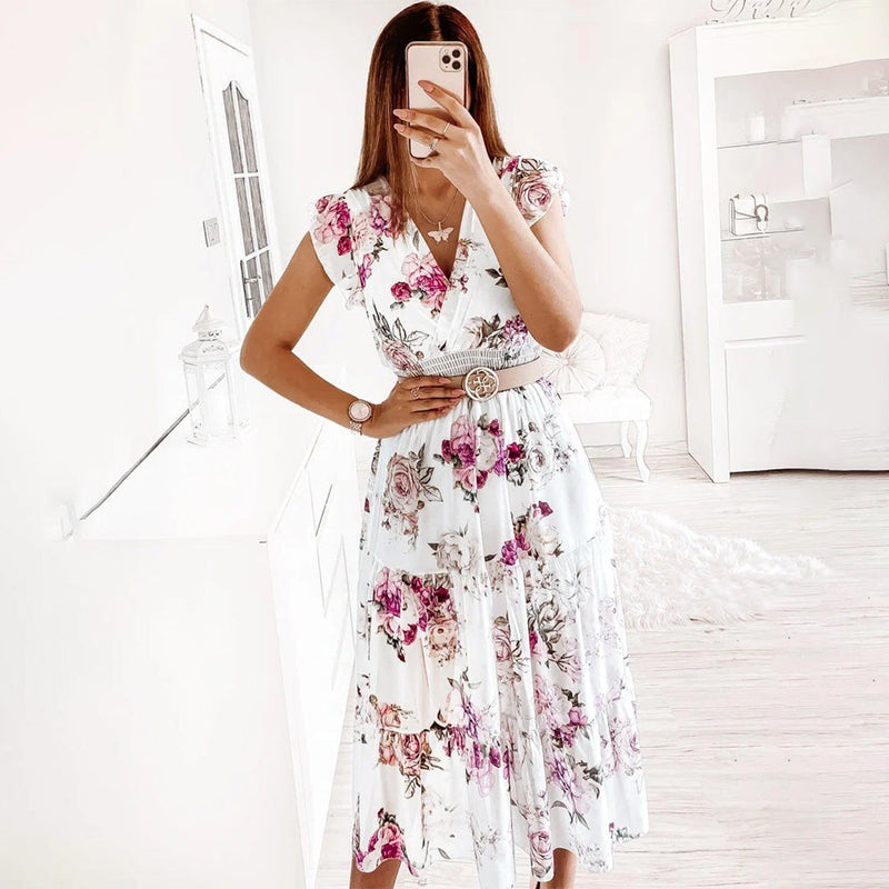 Elegante Midi Kleid für besondere Anlässe und Komfort