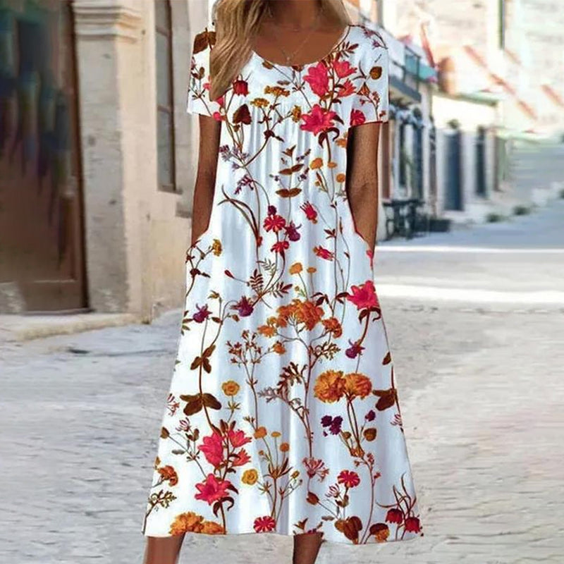 Elegantes Blumen-Kleid für stilbewusste Frauen
