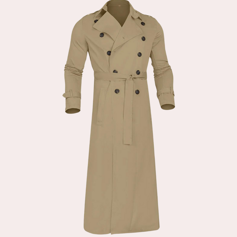 Eleganter Trenchcoat für Männer an kalten Tagen