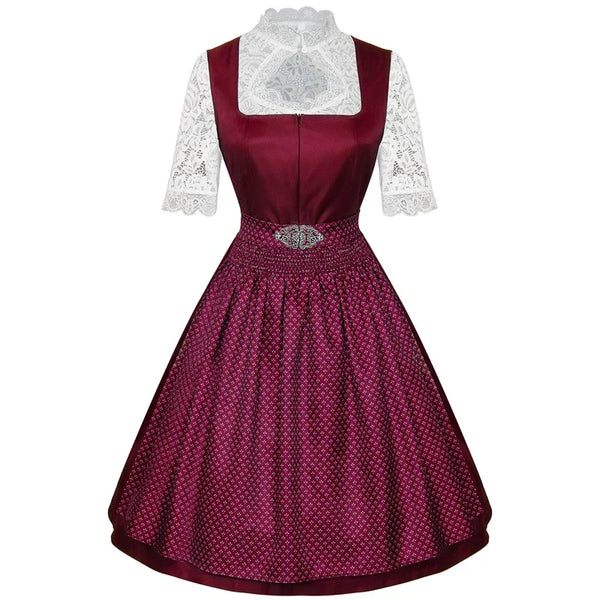 Damen Dirndl Kleid | Bayerisch Traditionell | Vintage Oktoberfest