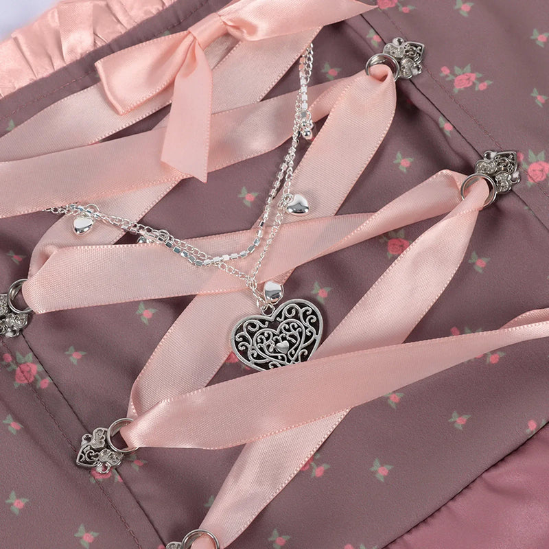 Traditionelles Damen Midi Dirndl in Rosa | Oktoberfest