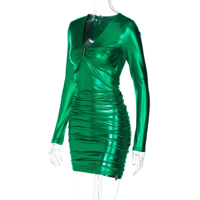 Elegantes Heidi -Gerafftes Minikleid für besondere Anlässe