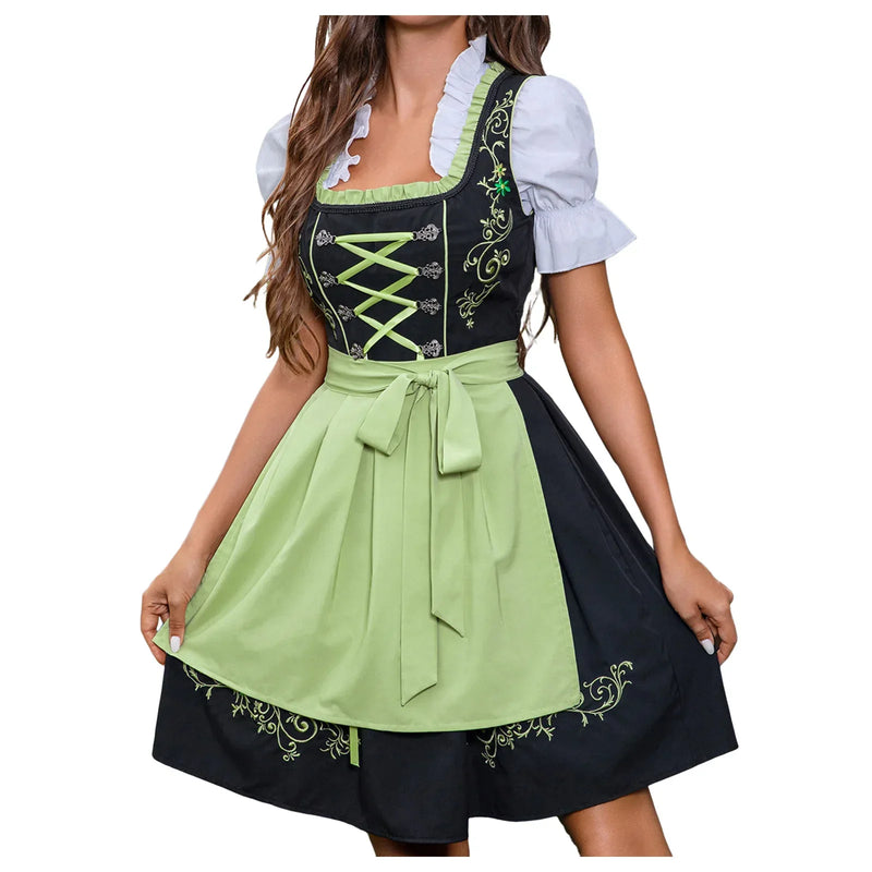 Damen Dirndl Kleid Grün | Traditionell