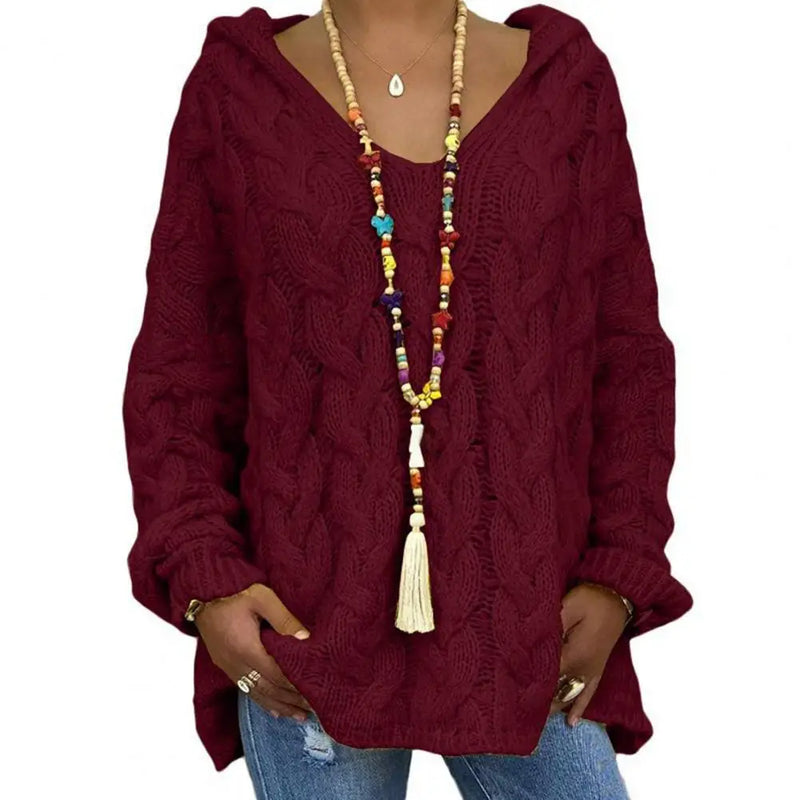 Milana - Stilvoller V-Ausschnitt Kapuzenpullover für einen lässigen Look