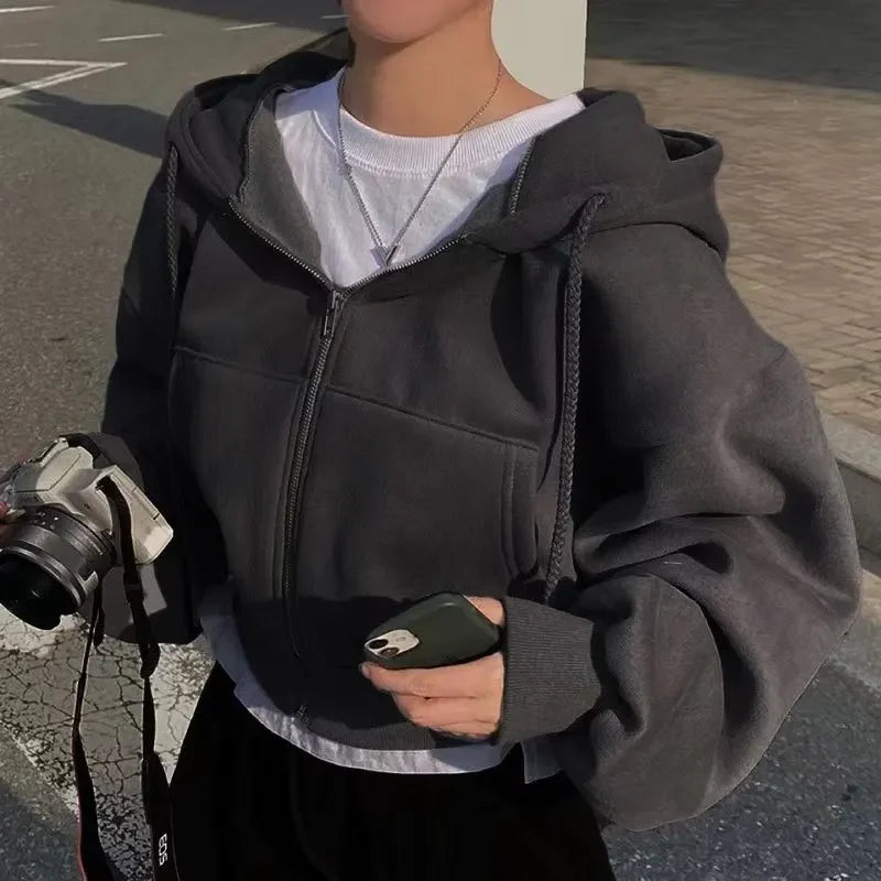 Flauschiger und bequemer Damen Hoodie für den Winter