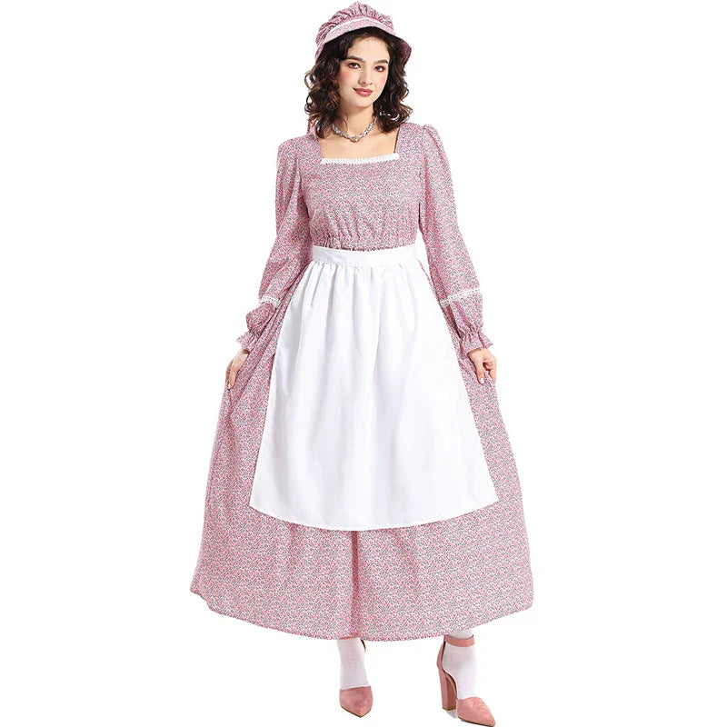Trachten Dirndl Kleid für Damen | Lang