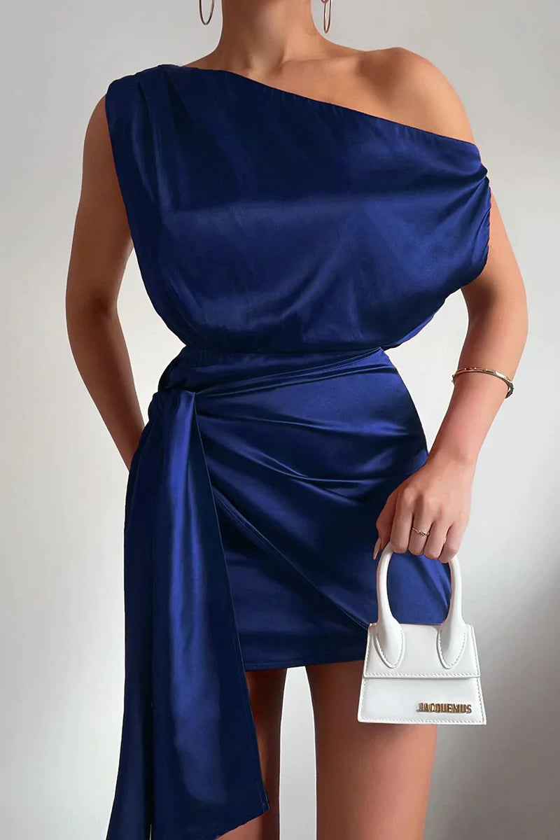 Elegantes Heidi -One-Shoulder-Minikleid für Frauen