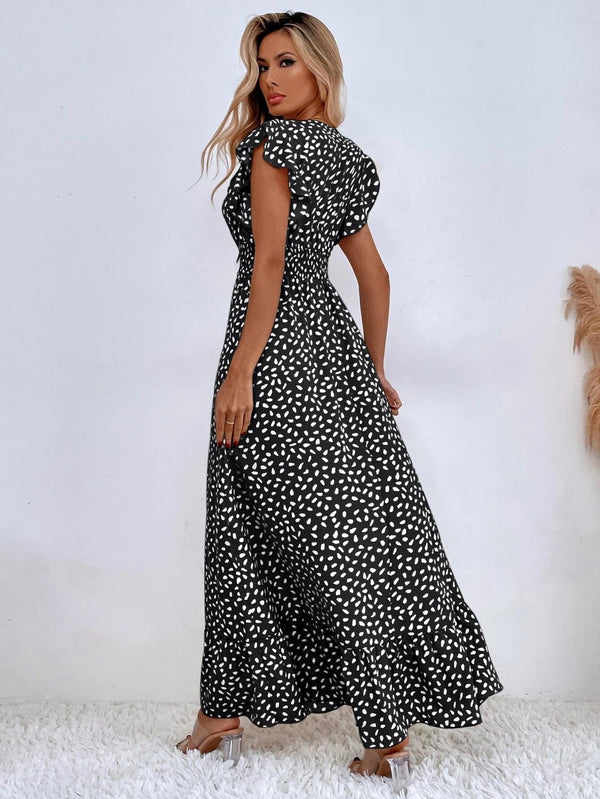 Elegantes Maxikleid mit Tupfenmuster für Damen