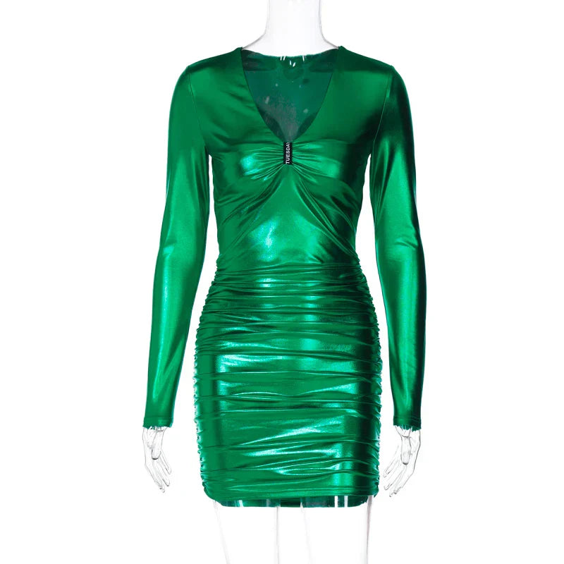 Elegantes Heidi -Gerafftes Minikleid für besondere Anlässe