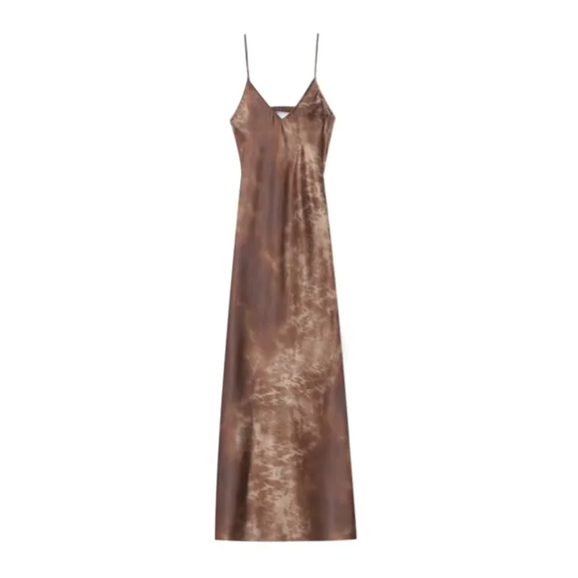 Satin Textur - Midi - Hängegurt - Sommer