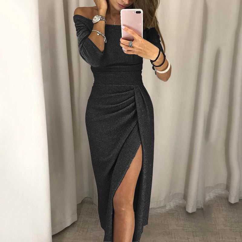 Elegantes Kleid Mit Silhouette Für Frauen