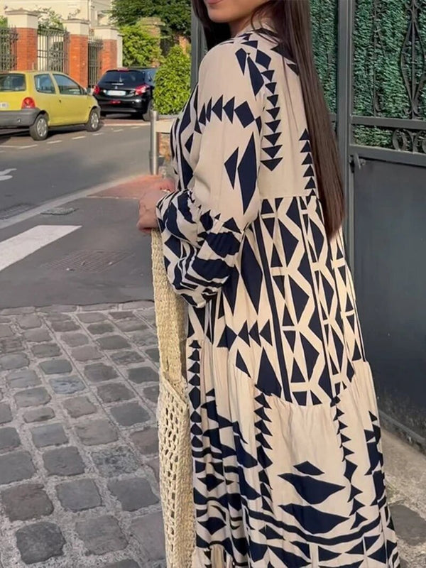 Kuscheliges - Langes Lockeres Boho Kleid für dich