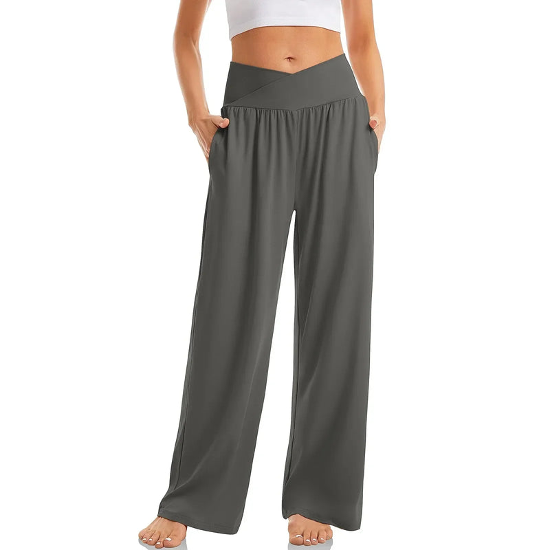 Damen Yogahose | Weites Bein | Luftig & Bequem