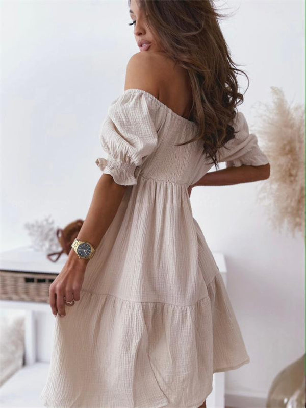 Elegantes Heidi -Boho Mini Kleid für jeden Anlass