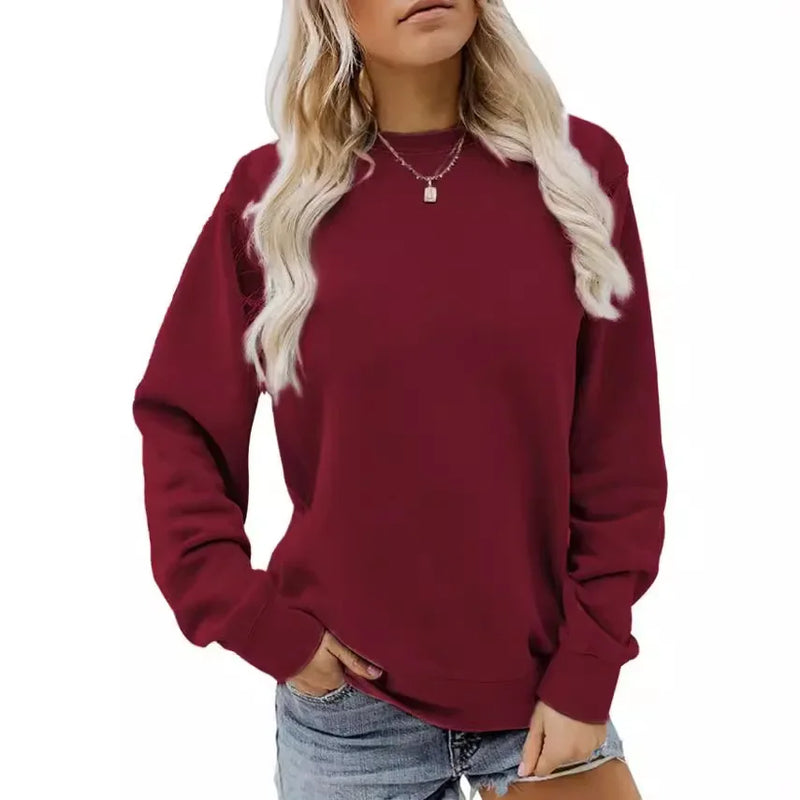 Elegantes Damen Sweatshirt aus weichem Winterstoff mit Muster